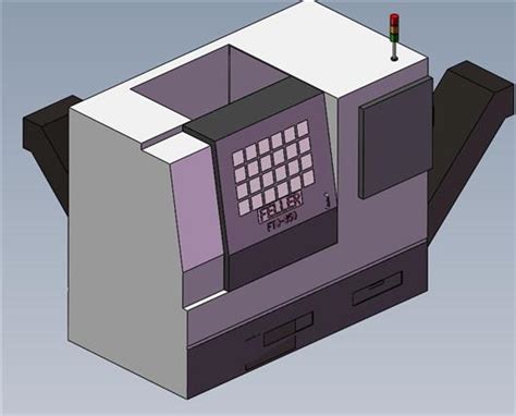 Cnc数控车床3d模型下载三维模型solidworks模型 制造云 产品模型