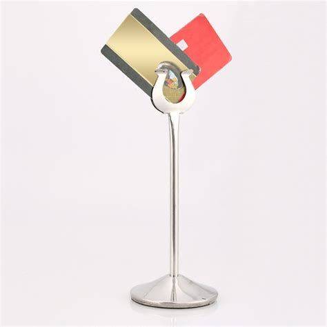 Stainless Steel U Shaped Mini Table Number Place Card Holder