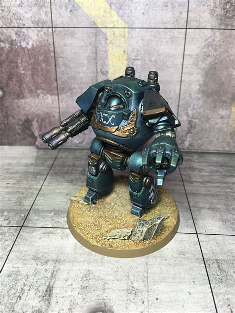 30k Alpha Legion Dreadnought By Bronislaw Czevak Legion Alpha Warhammer