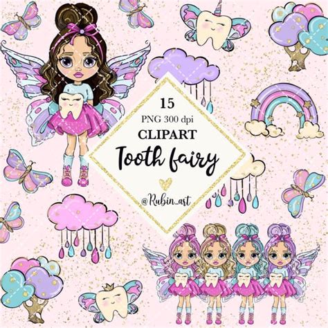 Cute tooth fairy clipart, doll clipart, tooth fairy clipart, - Inspire ...