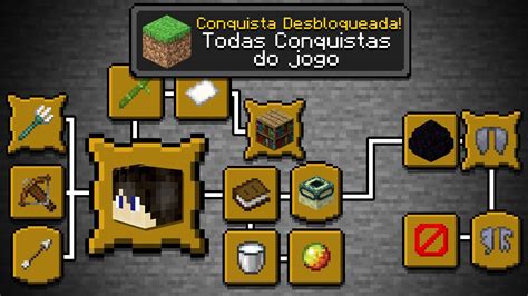 COMO COMPLETAR TODAS AS CONQUISTAS DO MINECRAFT YouTube