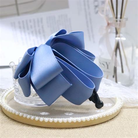 Elegant Temperament Korean Solid Women Banana Clip Ponytail Holder Bow