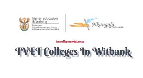 Tvet Colleges In Witbank Tvet Colleges