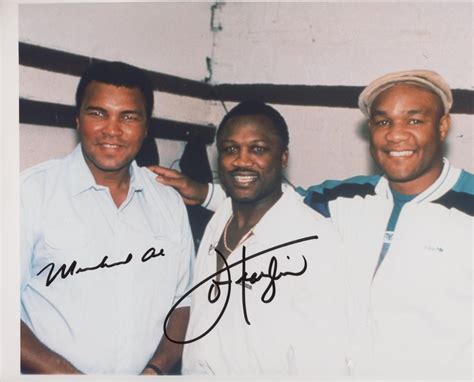 Muhammad Ali And Joe Frazier Signed Photo GFA Authenticated