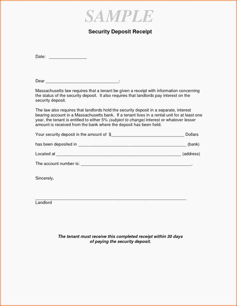 Security Deposit Return Form Template Best Of How You Can Attend Rental