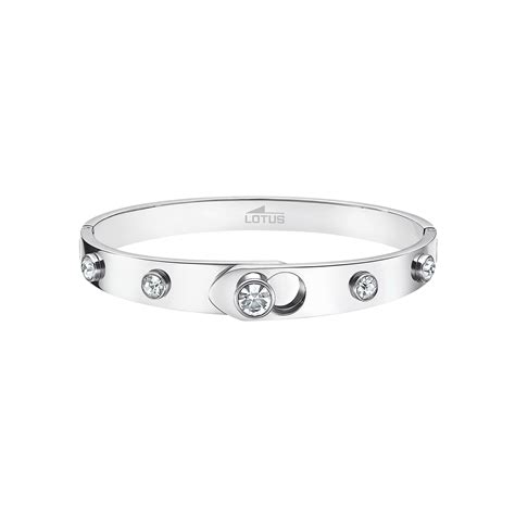 Achat Bracelet Lotus Style Bliss En Acier Et Oxydes De Zirconium