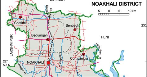 Maps Of Bangladesh Political Map Of Noakhali District