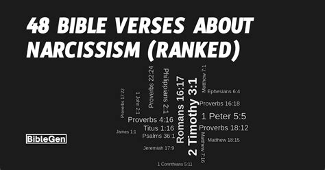 48 Bible Verses On Narcissism Ranked