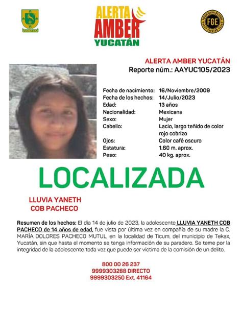 Alerta Amber En Yucat N Localizan A Dos J Venes Desaparecidos Desde