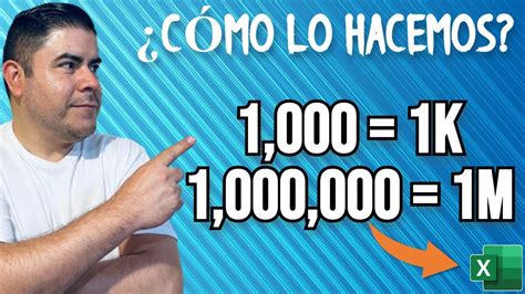 Formato De Miles K Y Millones M En Excel Como Lo Ves En Redes