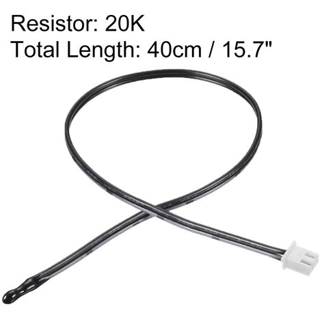 5 Pcs 20K NTC Thermistor Probe 15 7 Inch Temperature Sensor For Air