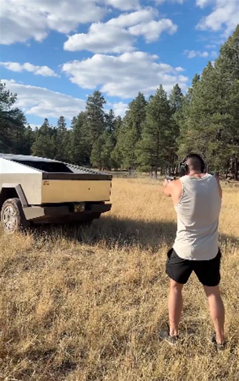 Cybertruck owner tests whether it’s actually bulletproof and makes huge