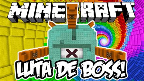 Luta De Boss GuardiÃo Minecraft Boss Fight Youtube