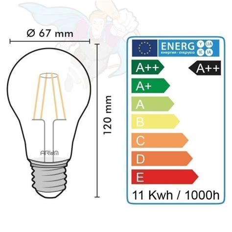 Lot De 3 Ampoules LED E27 13 8 W 1521 Lm Eq 100W