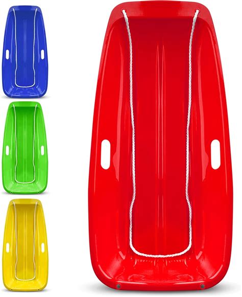 Winter Snow Sleds Plastic Snow Sled For Kids And Adults 35 Single