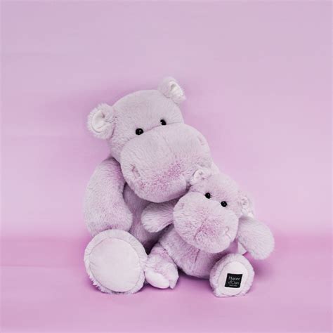 Histoire D Ours Peluche Hippopotame Lilas Cm