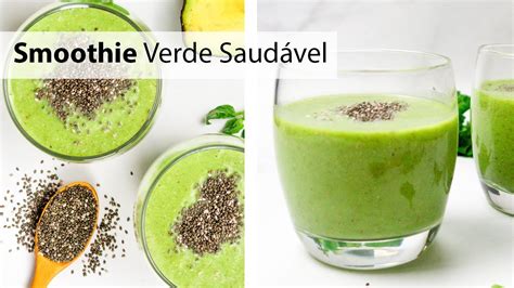 Smoothie Verde Espinafre E Abacate YouTube