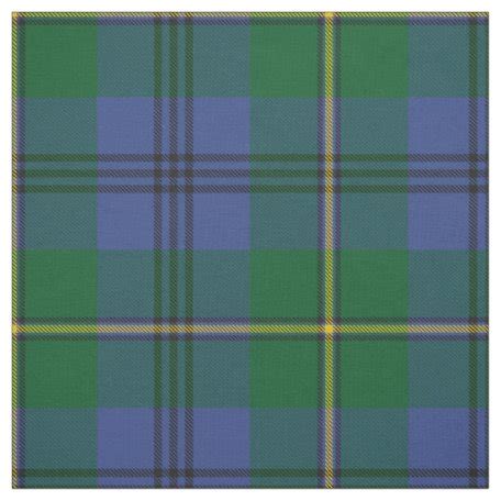 Clan Johnston Tartan Fabric | Zazzle