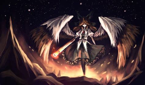 Download Utsuho Reiuji From Touhou Wallpaper