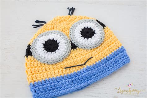 Crochet Minions Beanie Pattern Of Loganberry Handmade