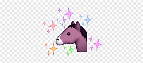 Emojis Editados Brown Horse Emoji With Sparkles Png Pngegg