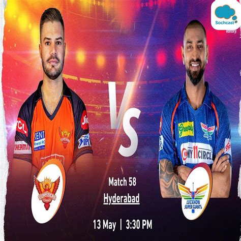 Srh Vs Lsg Tata Ipl 2023 Live Today Where To Stream Hyderabad Vs