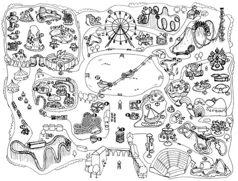 Easy Amusement Park Rides Drawing