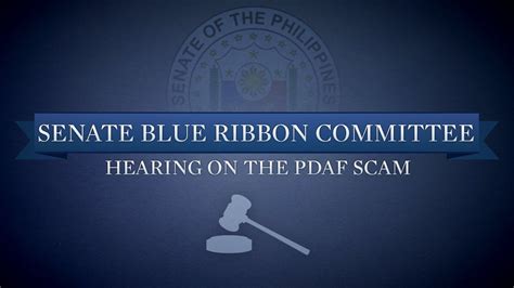 Livestream Senate Blue Ribbon Committee Hearing On P10 Billion Pdaf