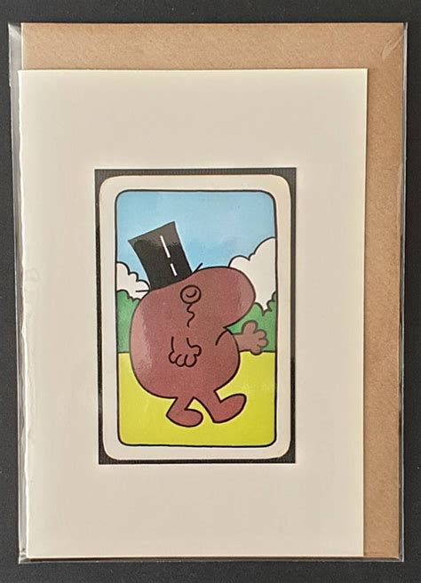 Mr Uppity Original Vintage Mr Men Card | Etsy