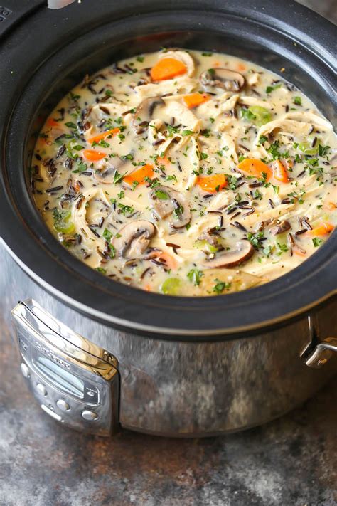 Easy Creamy Chicken Wild Rice Soup Recipe Slow Cooker Mom Secret Hot Sex Picture