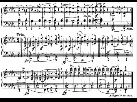 Beethoven Sonata nº 14 Op 27 nº 2 II Allegretto Partitura e