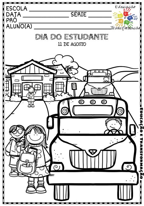 Atividade Para Colorir Sobre O Dia Do Estudante Roaredu