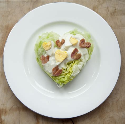 Heart-Shaped Wedge Salad with Bacon Hearts | Pretty Prudent