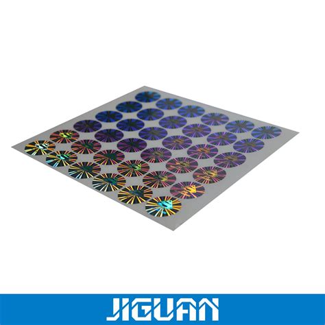 Uv Stickers D Holographic Security Sticker Laser Anti Counterfieting