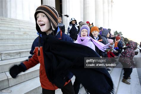 Students from Washington, DC s, Watkins Elementary School sing during ...