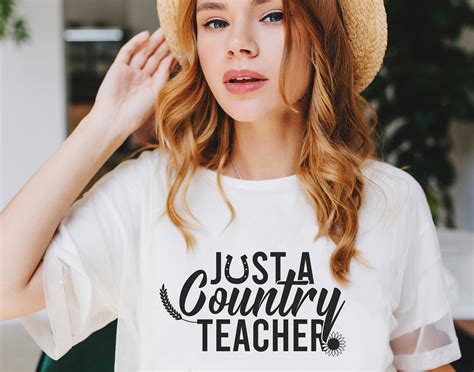 Country Teacher Svg Png Pdf Country Svg Southern Girl Svg Etsy