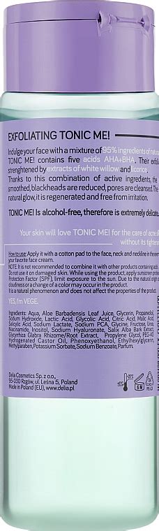 Exfoliating Face Tonic Delia Cosmetics Tonic Me Makeup Uk