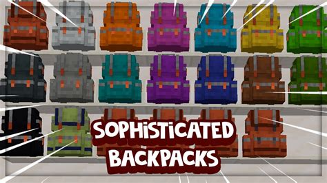 Sophisticated Backpacks Mochilas IncrÍveis Tutorial Minecraft Mod 44 Pt Br Youtube