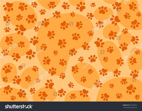 Paw Print Vector Illustration Stock Vector Royalty Free 755225812