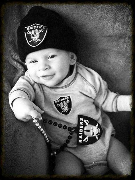 Baby Raider Fan Oakland Raiders Logo Estilo Cholo Raiders Baby