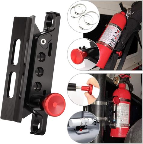 Adjustable Aluminum Roll Bar Bottlefire Extinguisher Mount Holder With