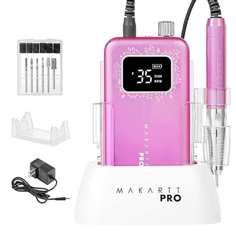 Makartt FlawlessPro Nail Drill Rechargeable 35000RPM Electric Nail File