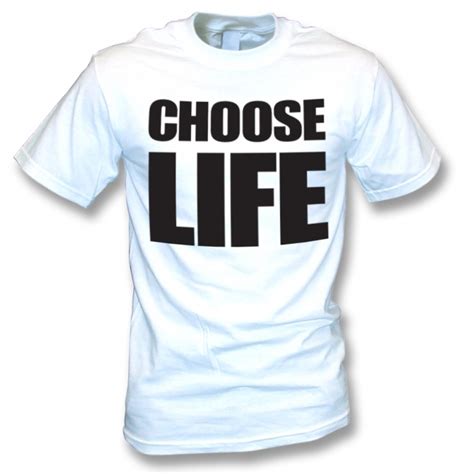 Choose Life As Worn By George Michael Andrew Ridgeley Wham T