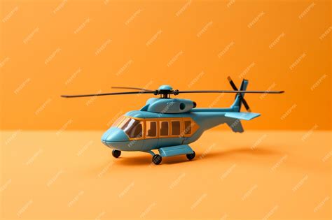 Premium AI Image | Photo minimalist big Helicopter toy