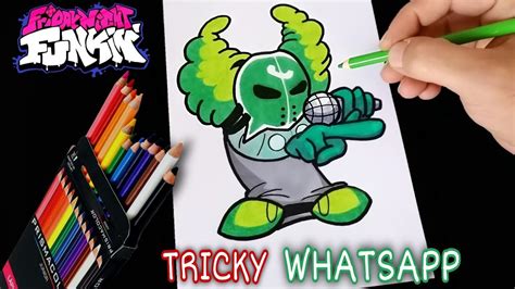 Como Dibujar A Tricky Whatsapp De Friday Night Funkin F Cil How To