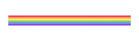 Rainbow Flag Pride Month Divider Simple Vector Illustration Clipart