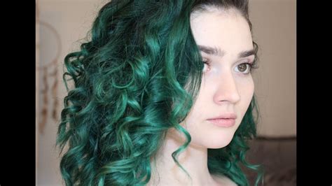 How I Dyed My Hair Green Youtube