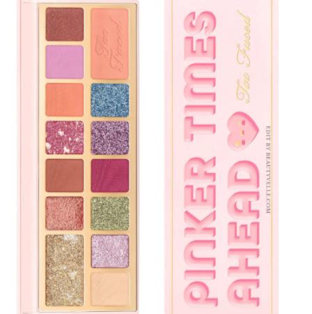 Too Faced Pinker Times Ahead Eyeshadow Palette Review And Swatches