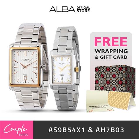 Jual Jam Tangan Couple Alba Prestige Quartz As B Ah B Original