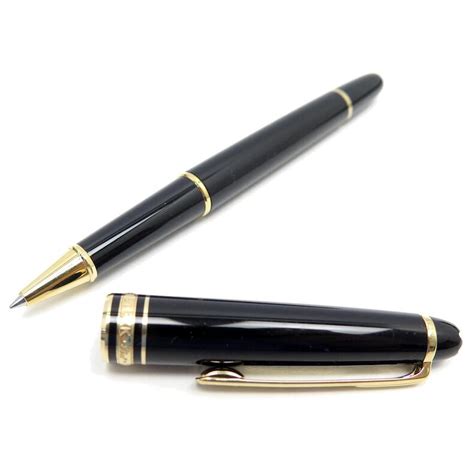 NEUF VINTAGE STYLO BILLE MONTBLANC MEISTERSTUCK CLASSIQUE DORE 12890